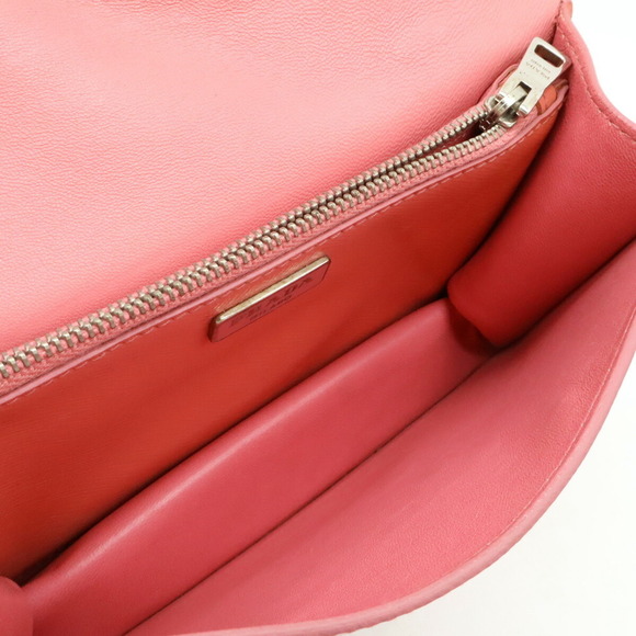 PRADA Pink Leather Saffiano Pochette Shoulder Bag - Picture 9 of 10